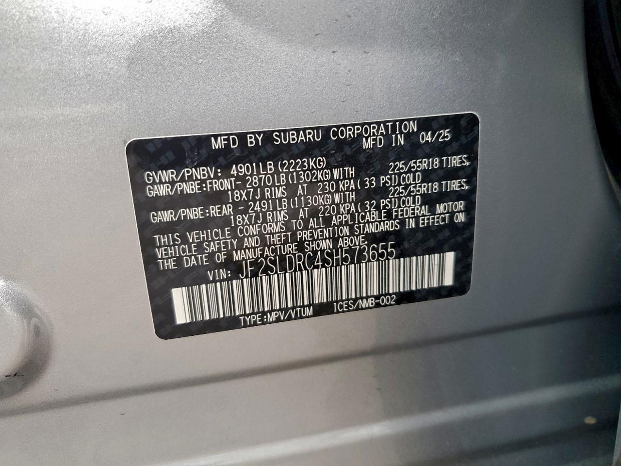 2025 SUBARU FORESTER