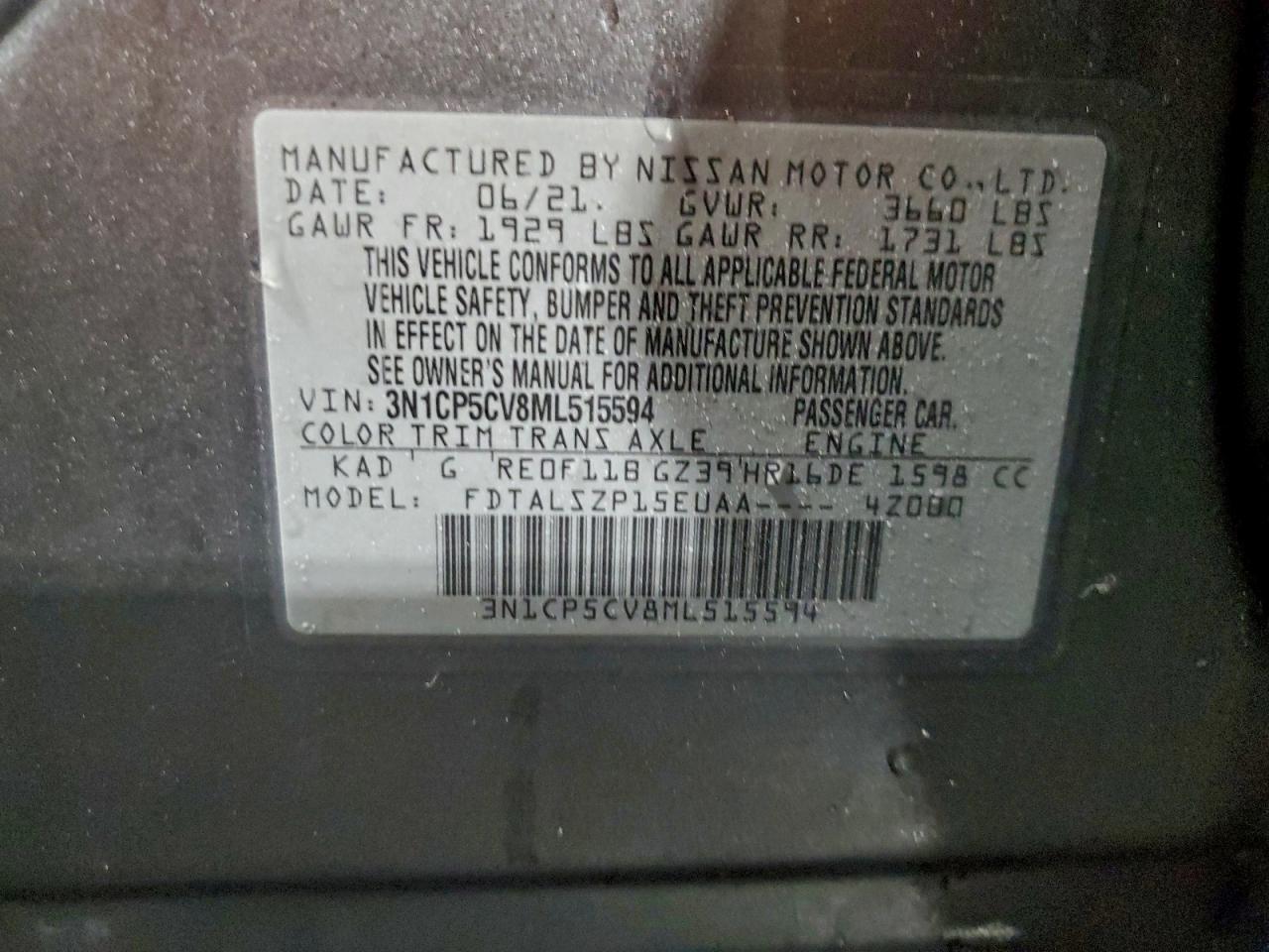 2021 NISSAN KICKS