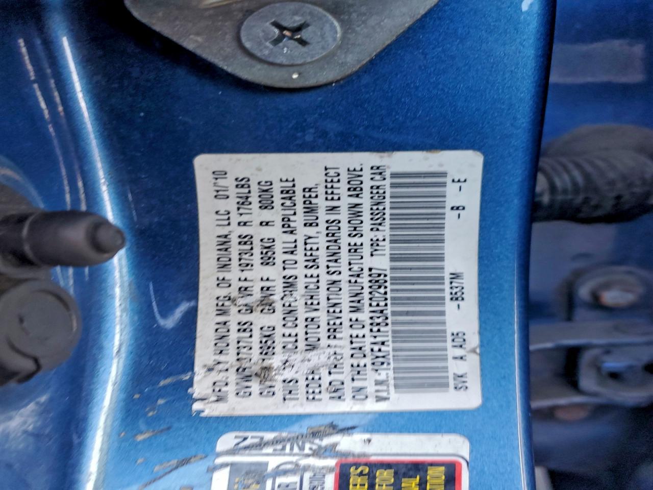 2010 HONDA CIVIC