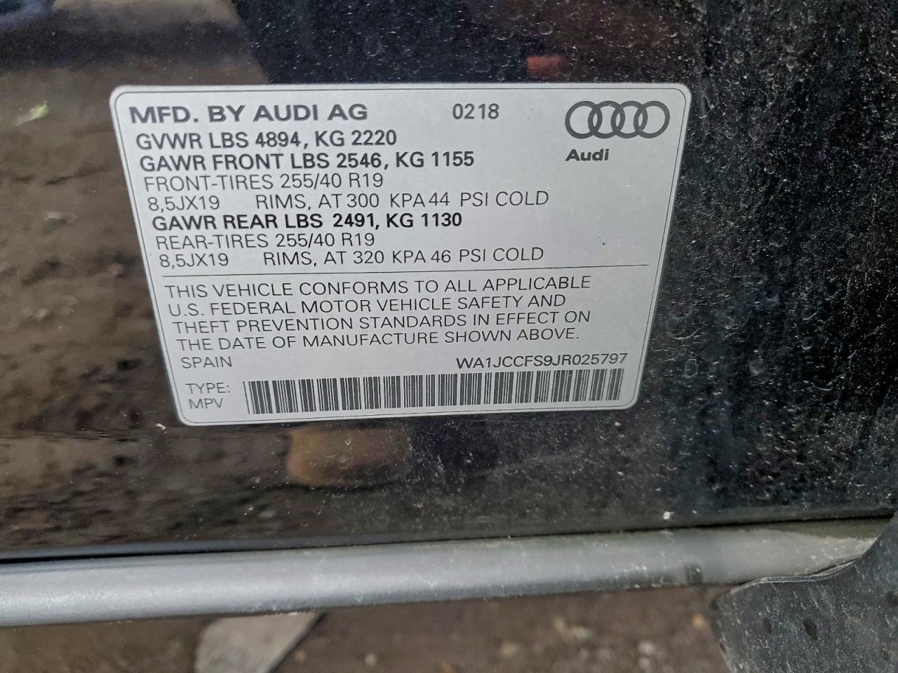 2018 AUDI Q3