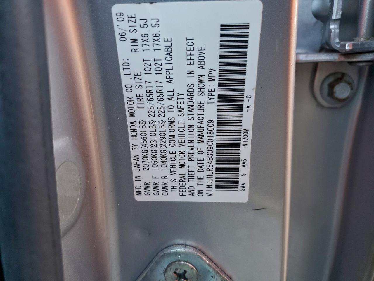 2009 HONDA CR-V
