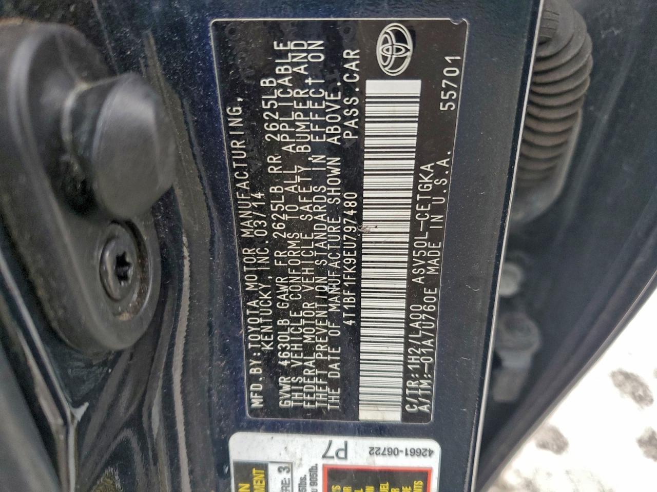 2014 TOYOTA CAMRY