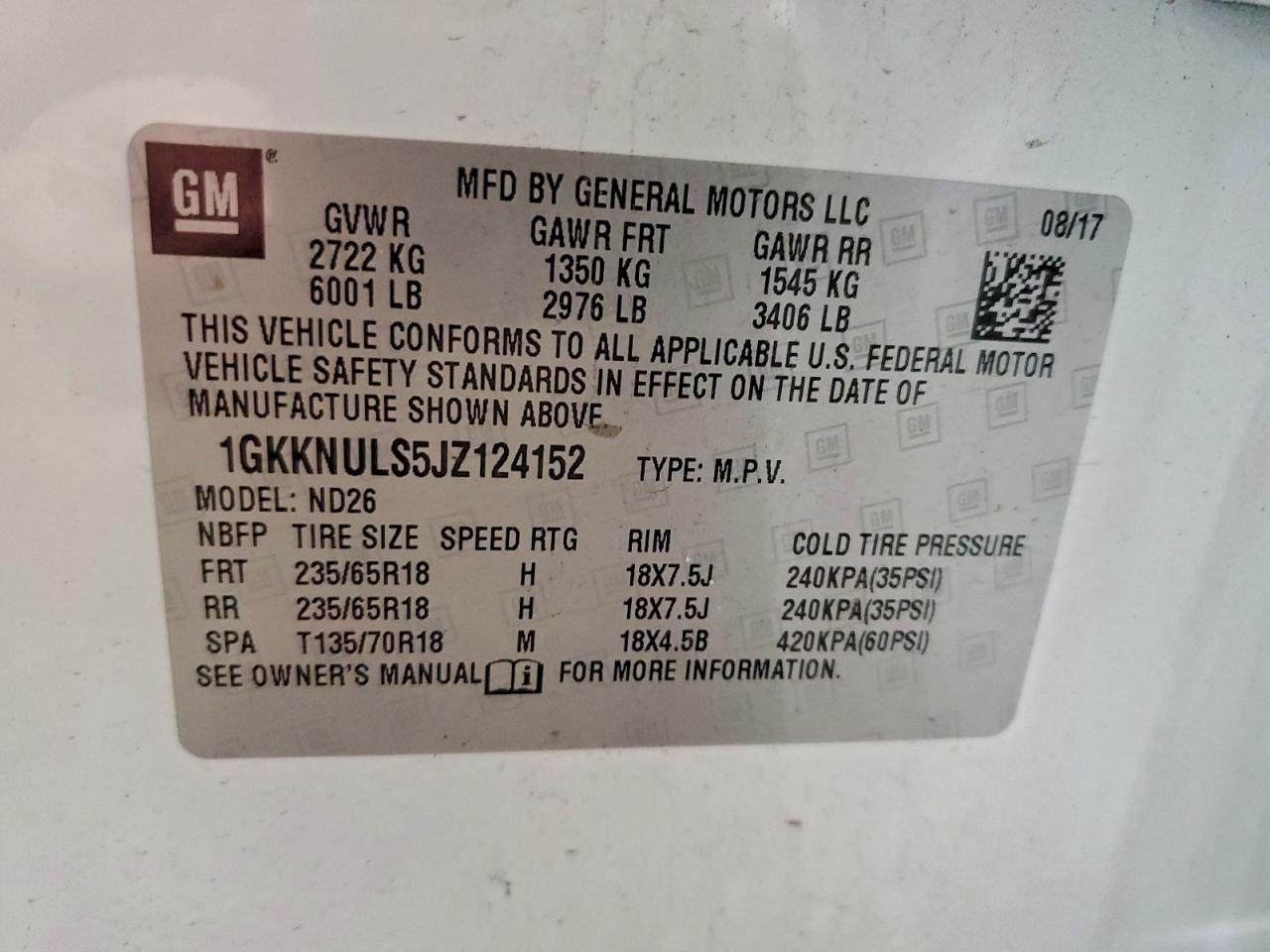 2018 GMC ACADIA