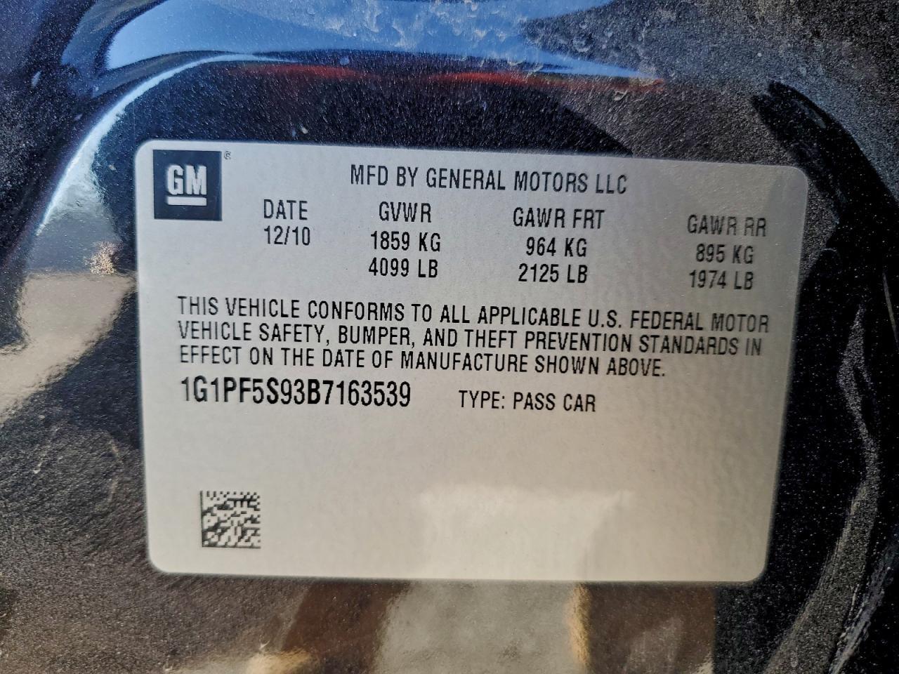2011 CHEVROLET CRUZE