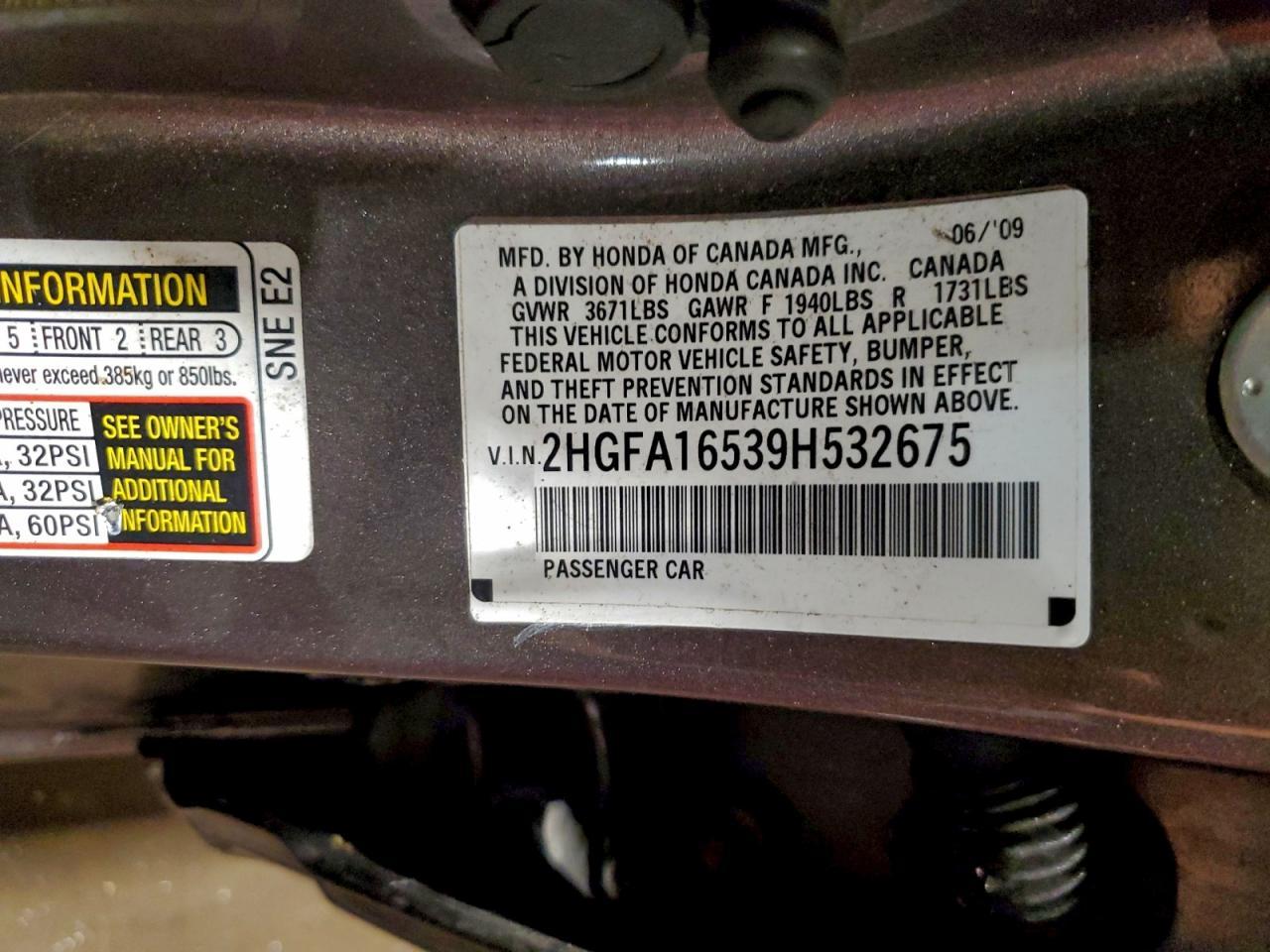 2009 HONDA CIVIC
