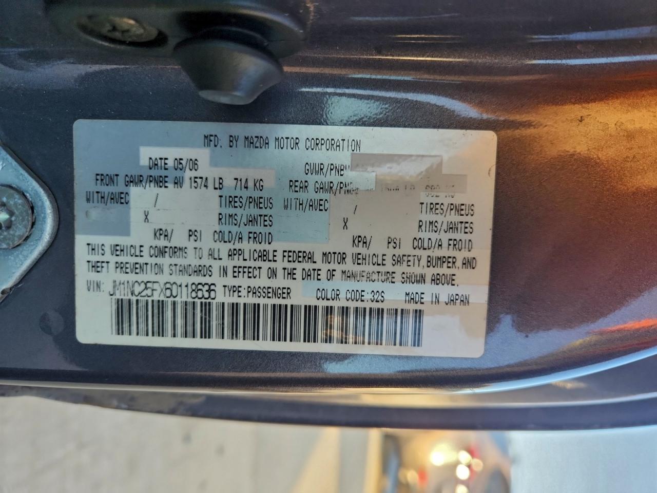 2006 MAZDA MX-5 Miata