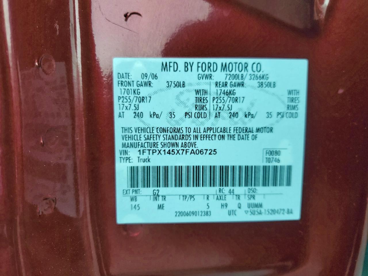2007 FORD F-150