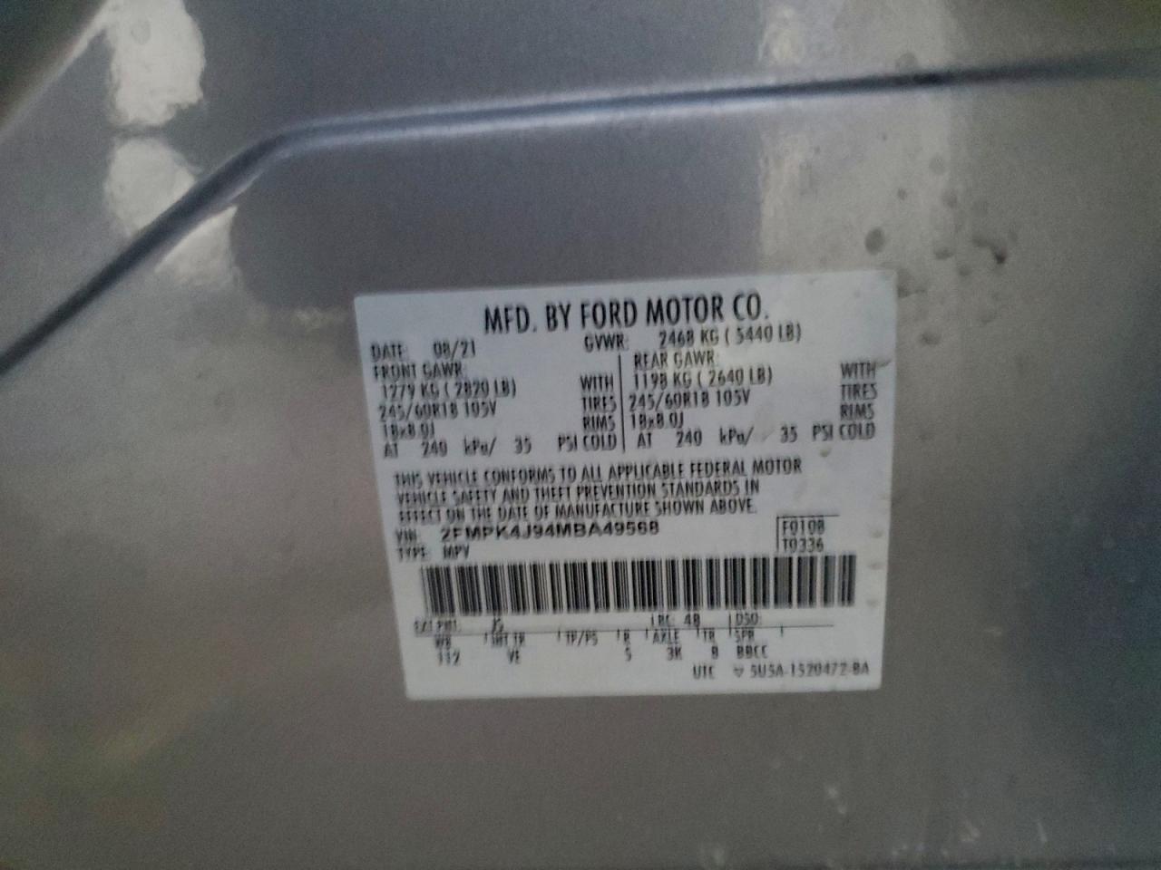 2021 FORD EDGE