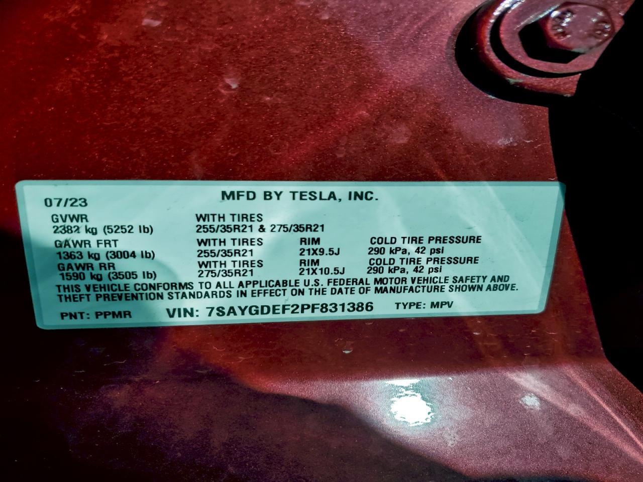 2023 TESLA MODEL Y