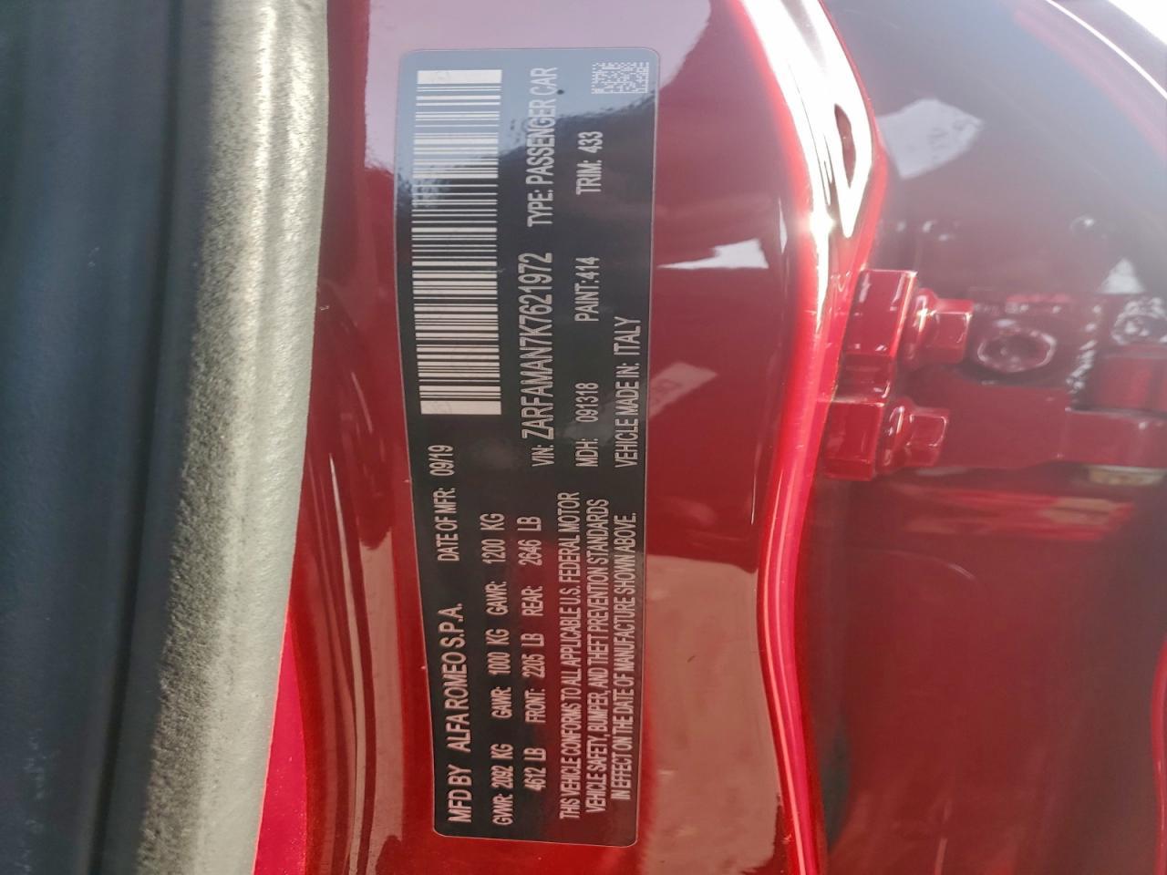 2019 ALFA ROMEO Giulia