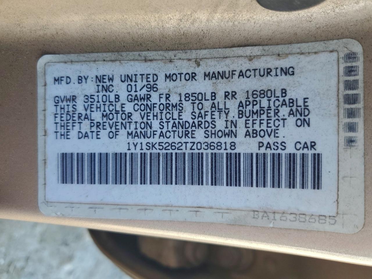 1996 Geo Prizm