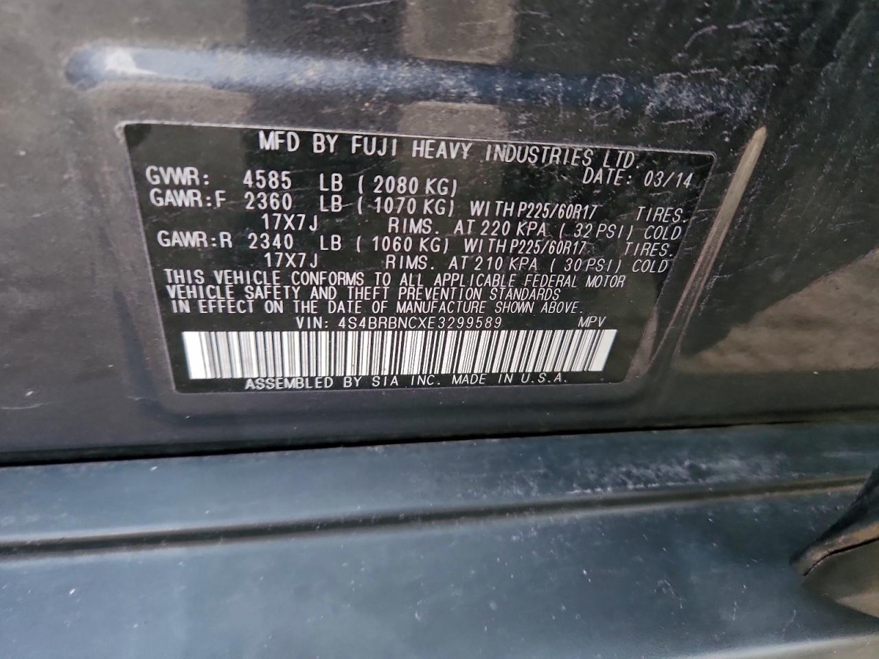 2014 SUBARU Outback
