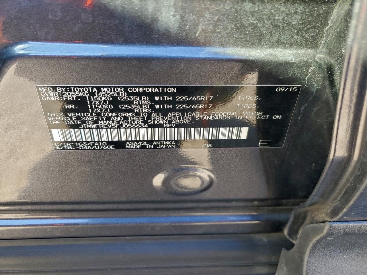 2015 TOYOTA RAV4