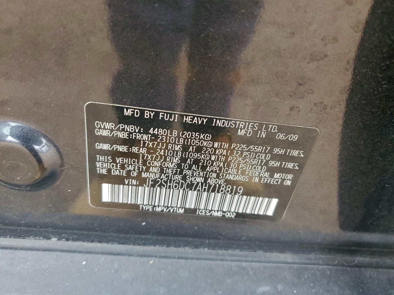 2010 SUBARU FORESTER