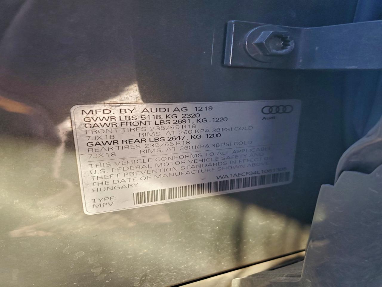2020 AUDI Q3