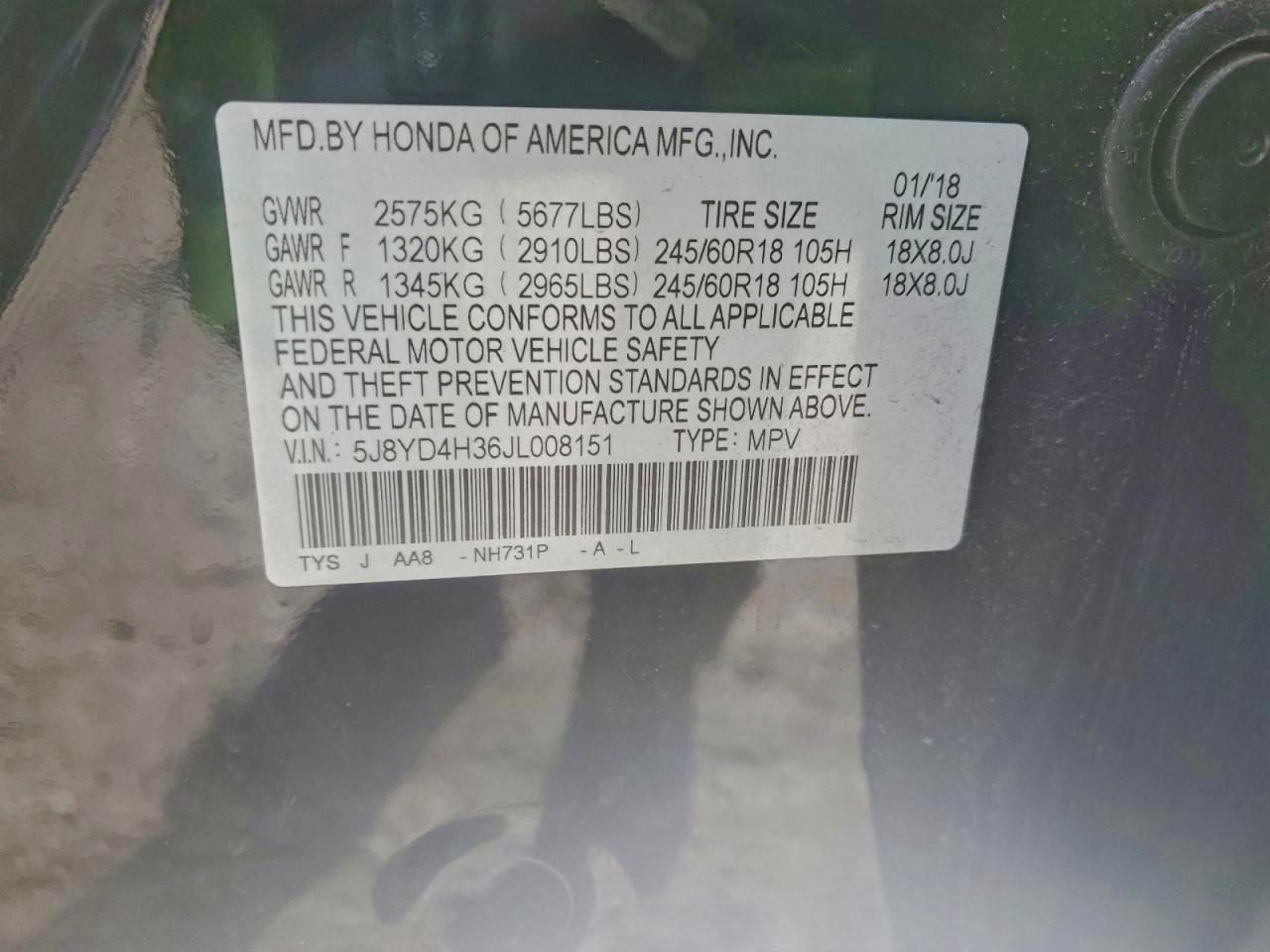 2018 ACURA MDX