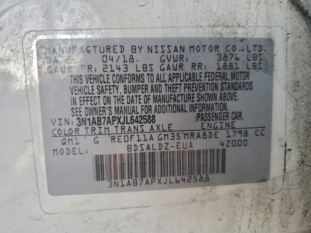 2018 NISSAN SENTRA
