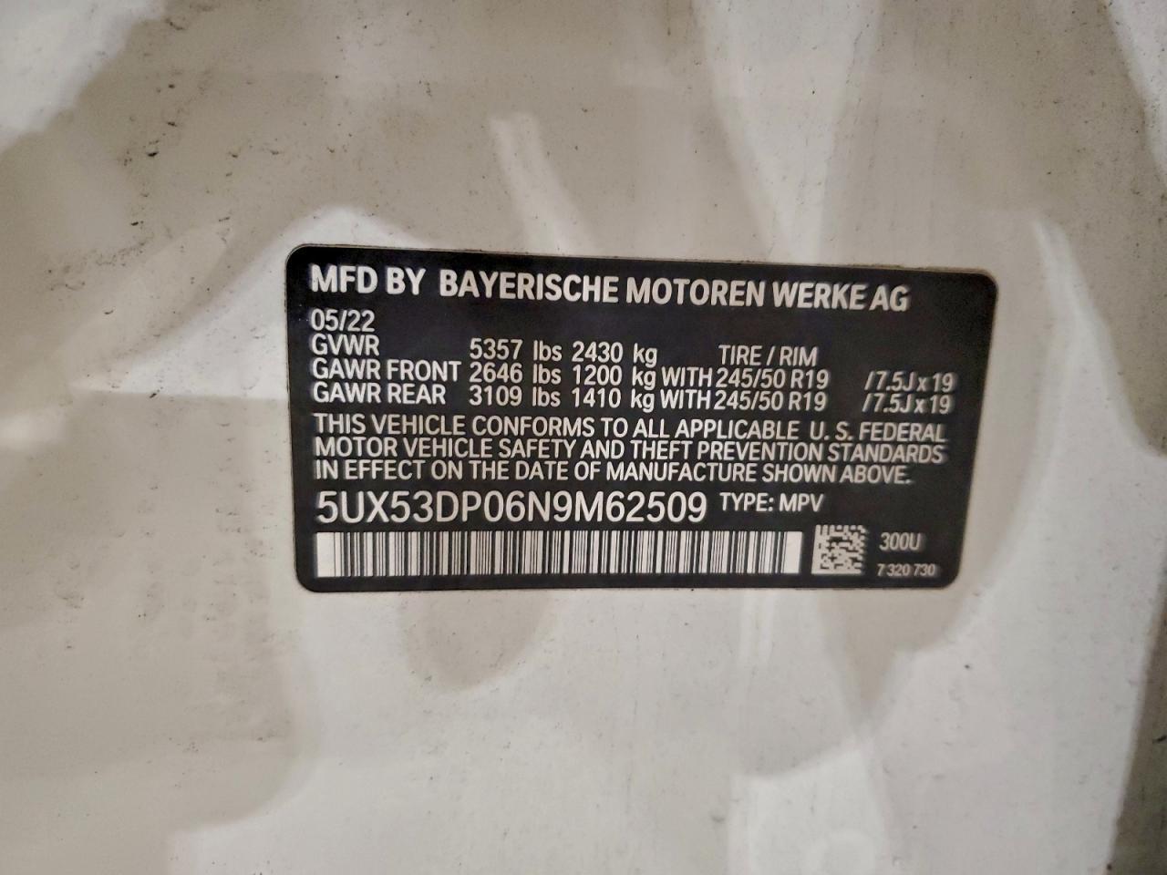 2022 BMW X3