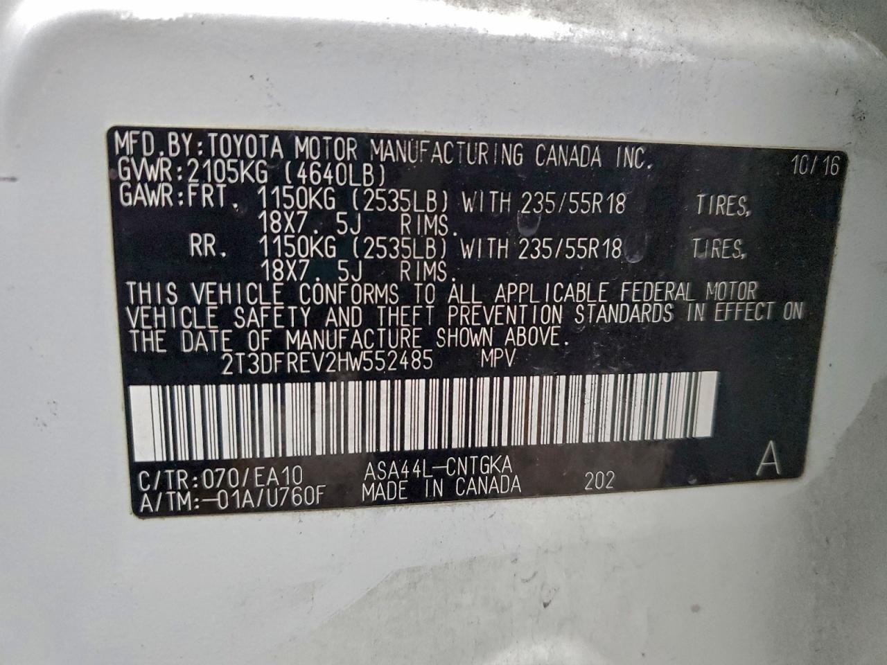 2017 TOYOTA RAV4