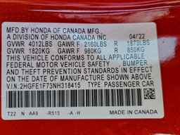 2022 HONDA CIVIC