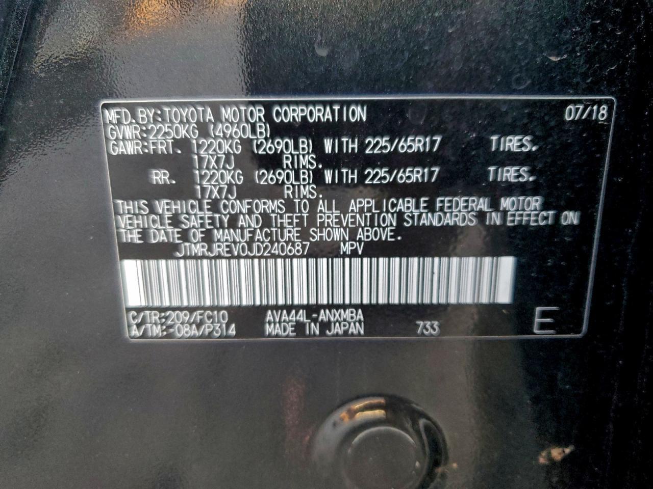 2018 TOYOTA RAV4
