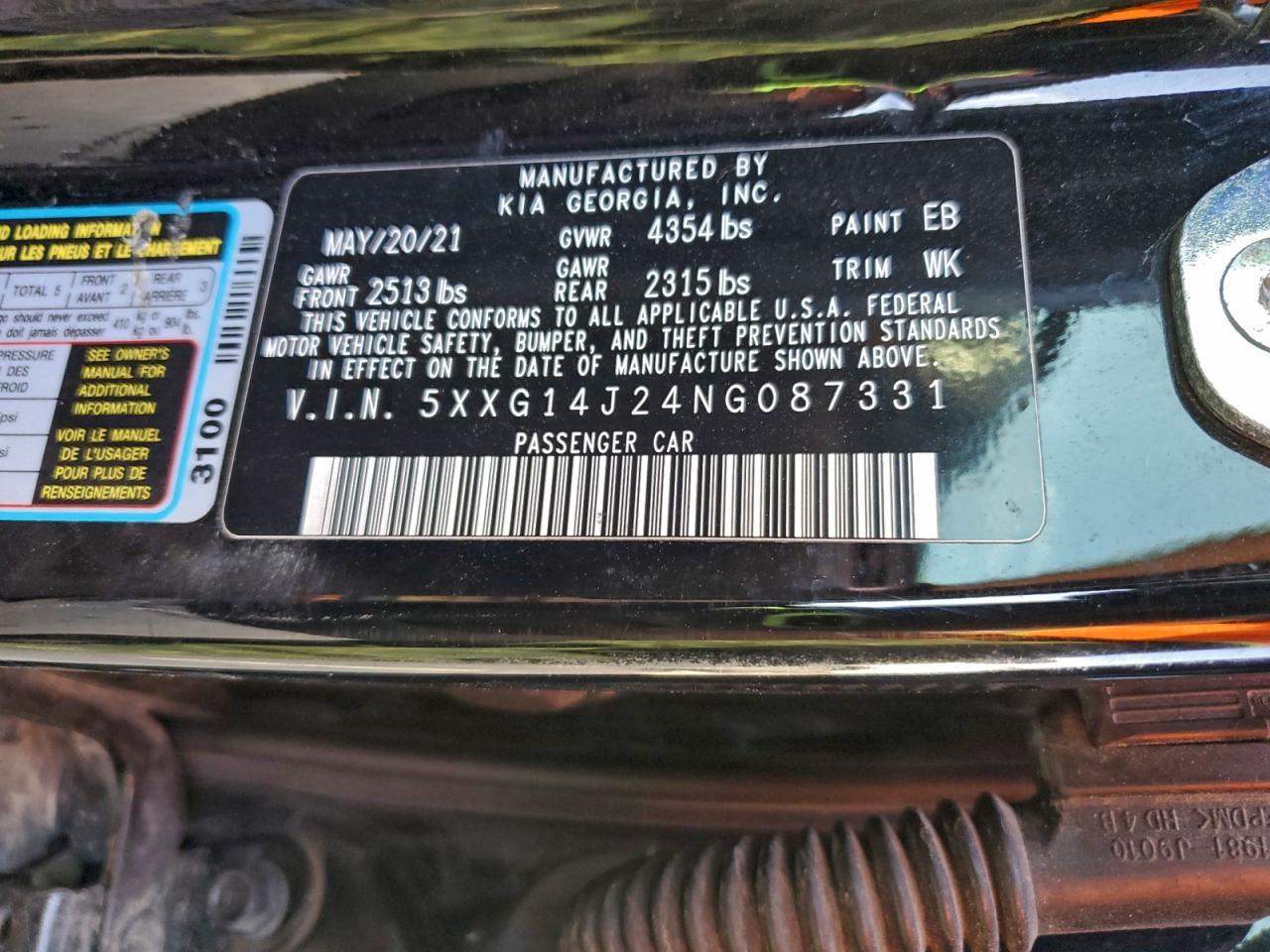 2022 KIA K5