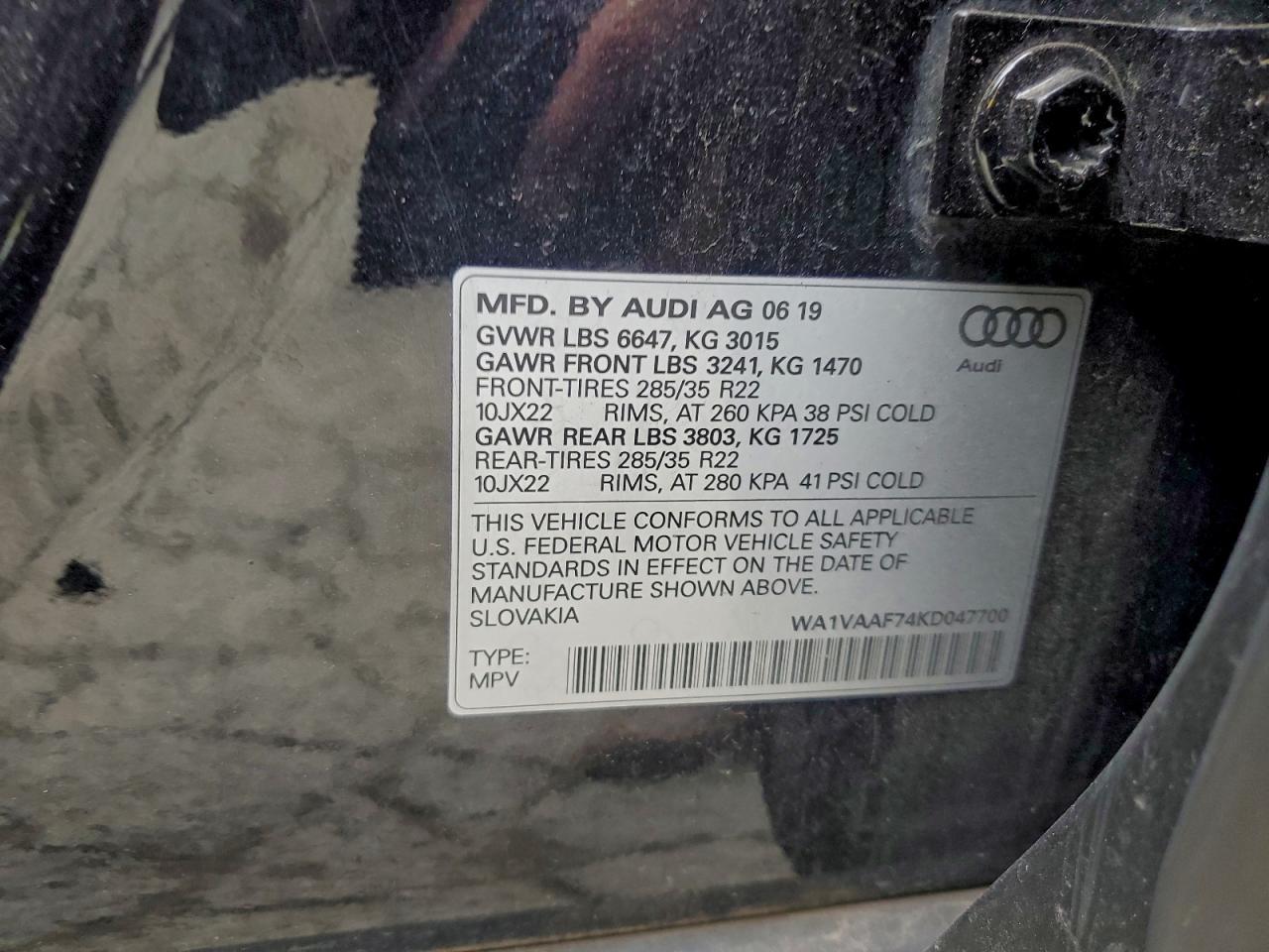 2019 AUDI Q7