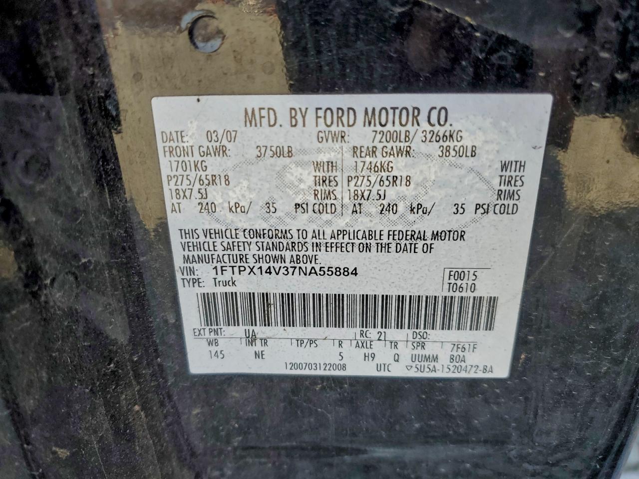 2007 FORD F-150