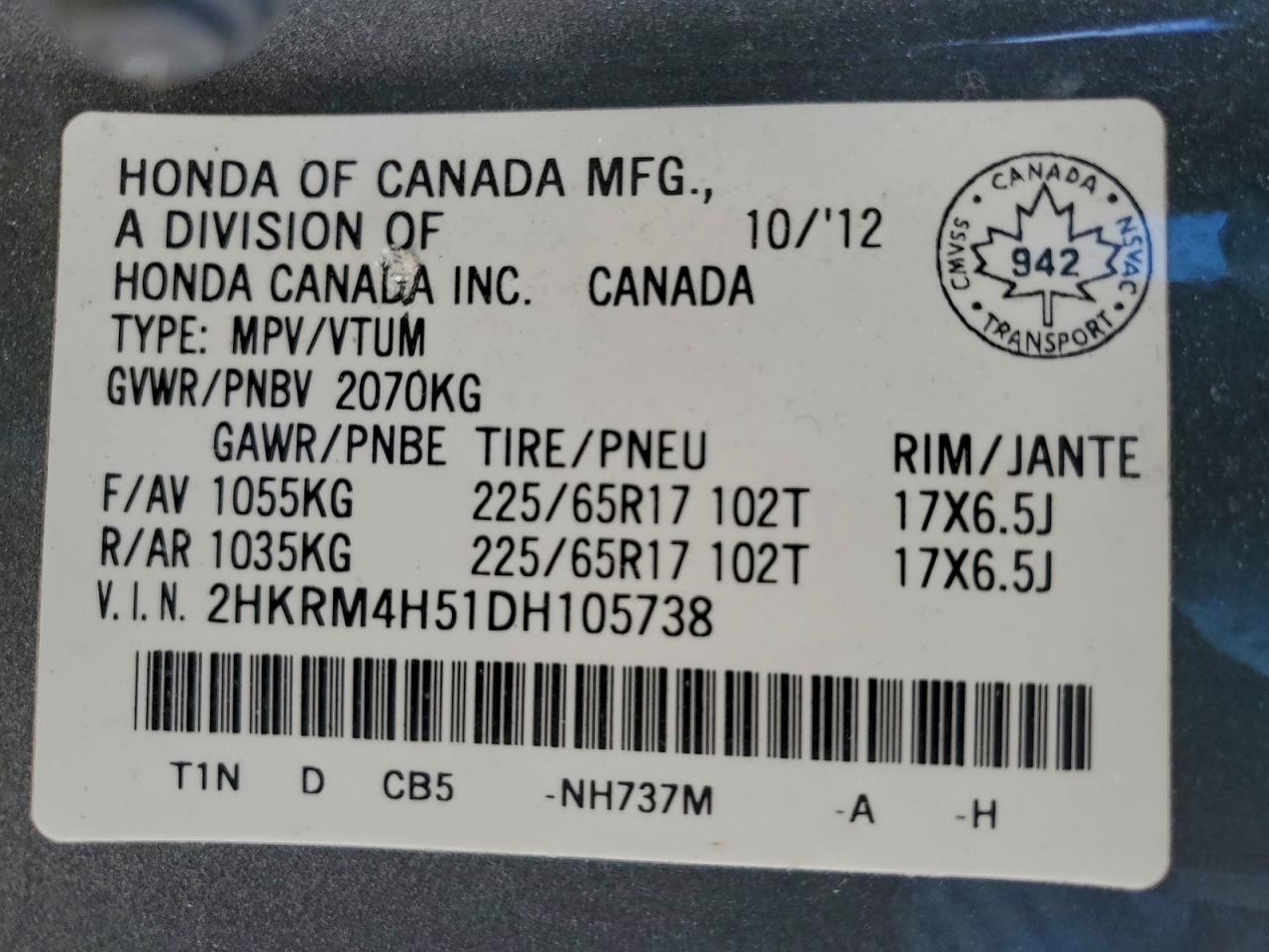 2013 HONDA CR-V