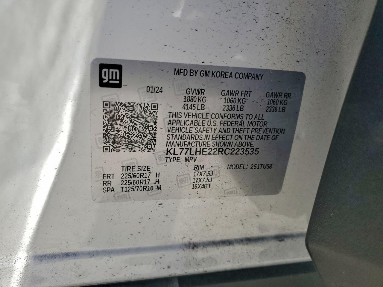 2024 CHEVROLET TRAX