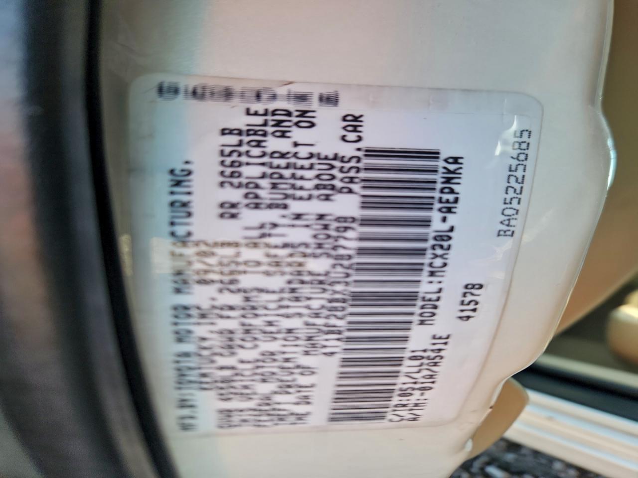 2003 TOYOTA Avalon