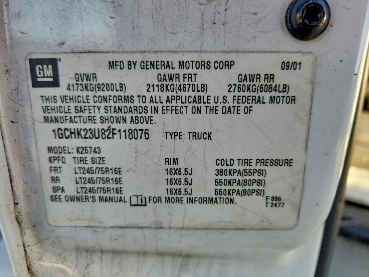 2002 CHEVROLET Silverado 2500