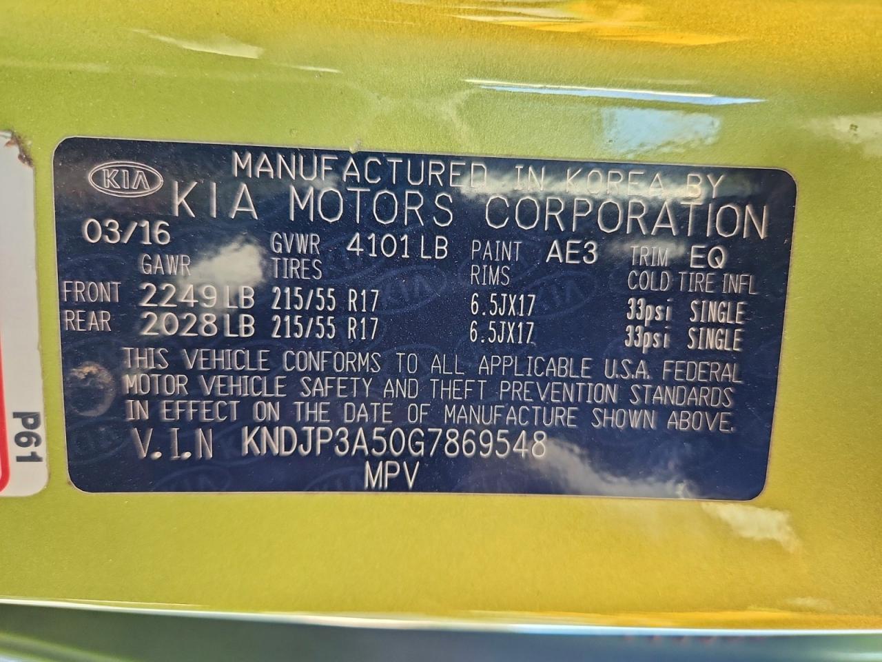2016 KIA SOUL