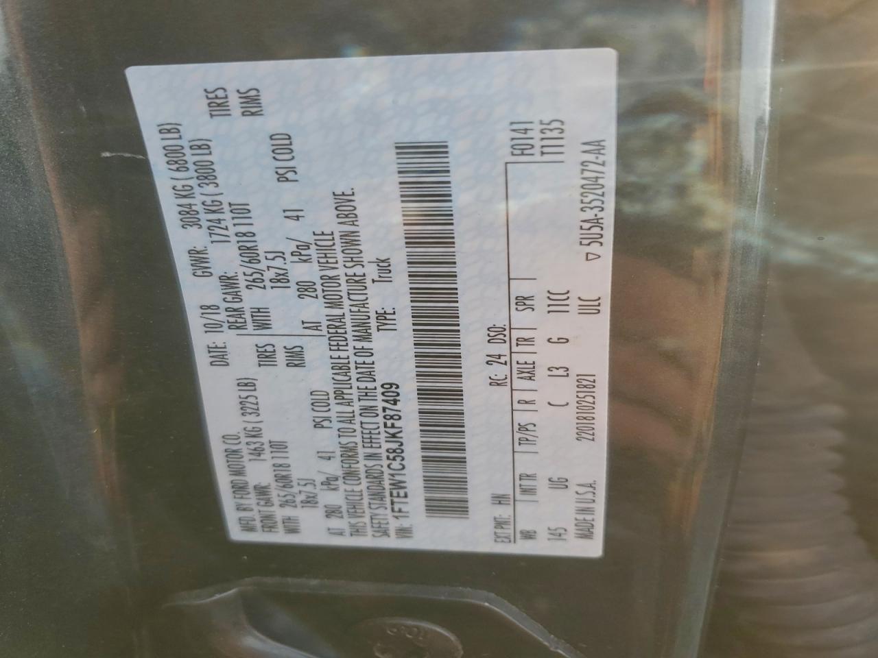 2018 FORD F-150