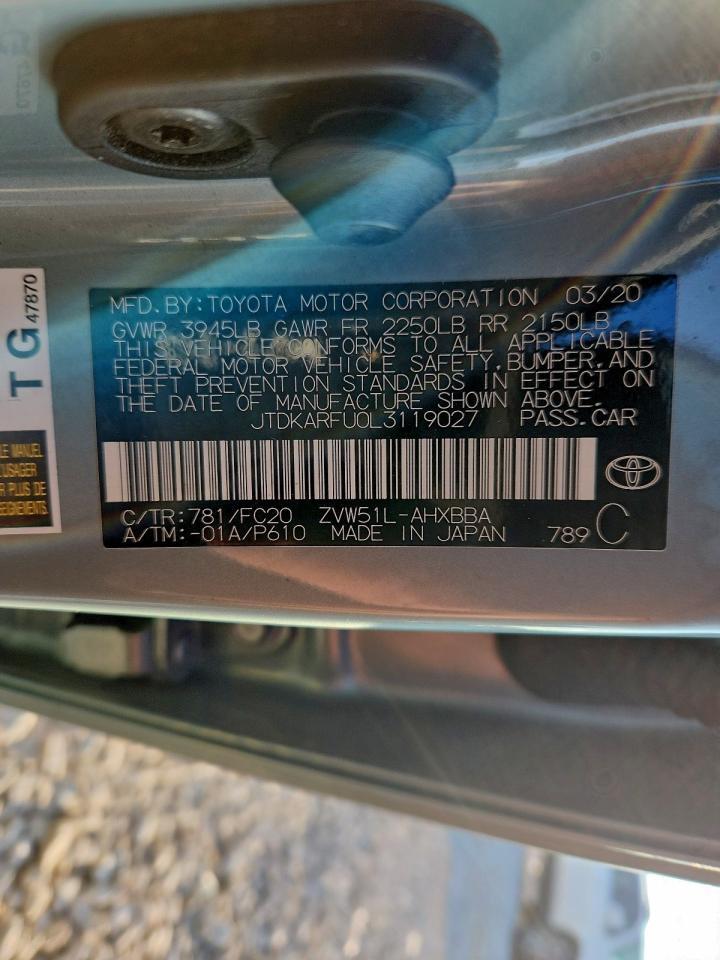 2020 TOYOTA PRIUS