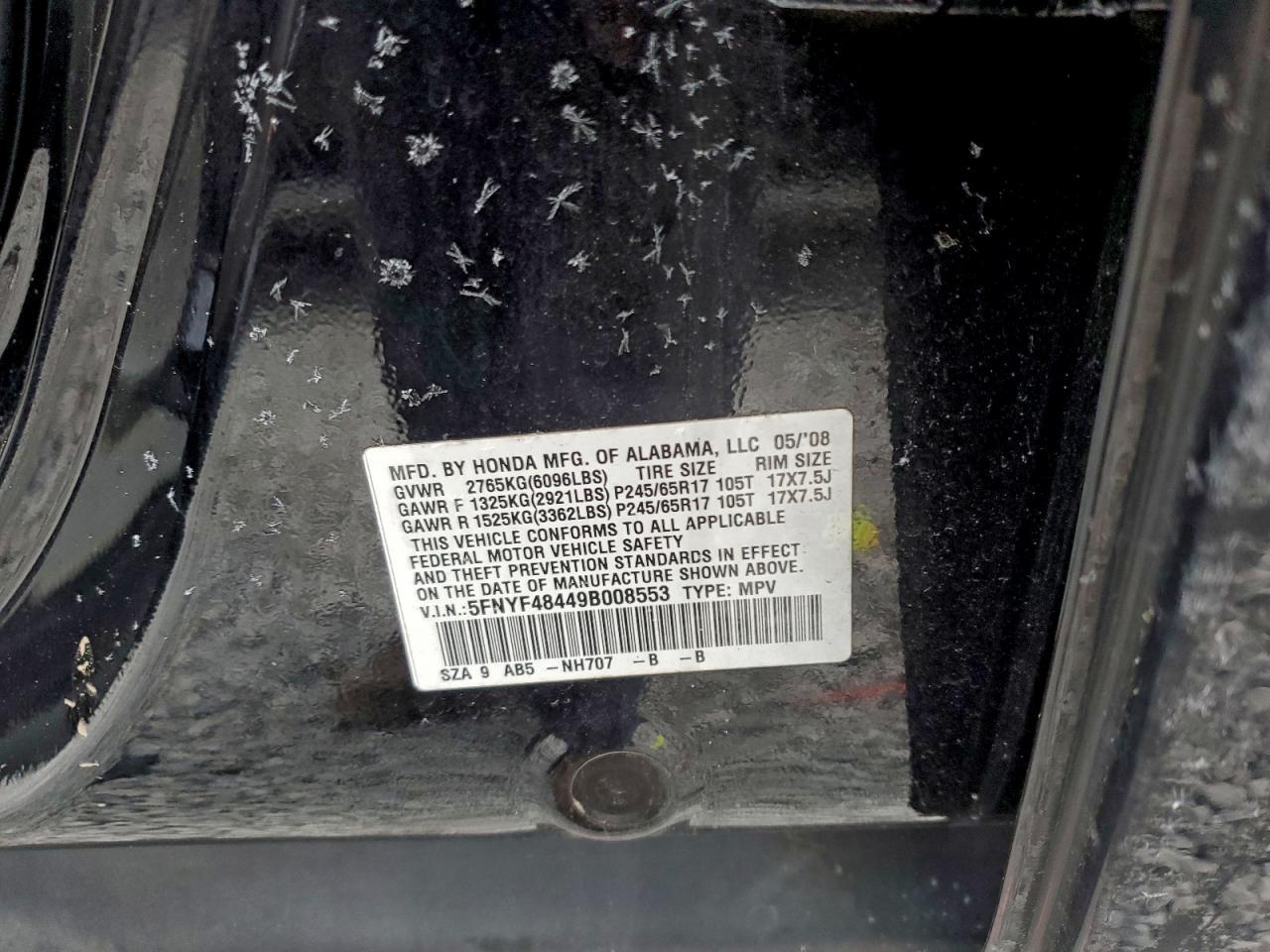 2009 HONDA PILOT