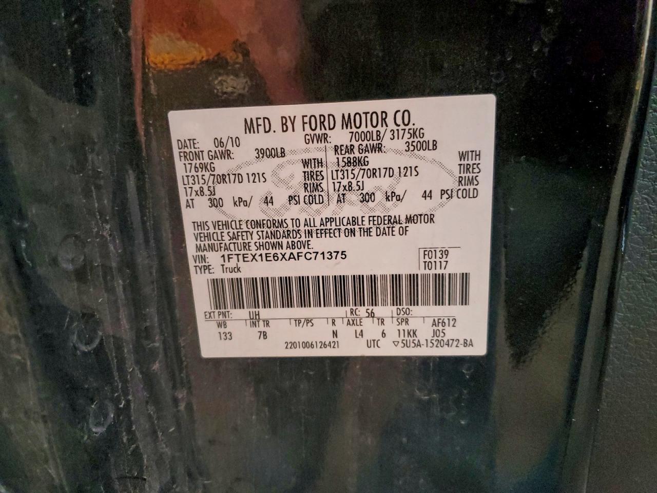 2010 FORD F-150