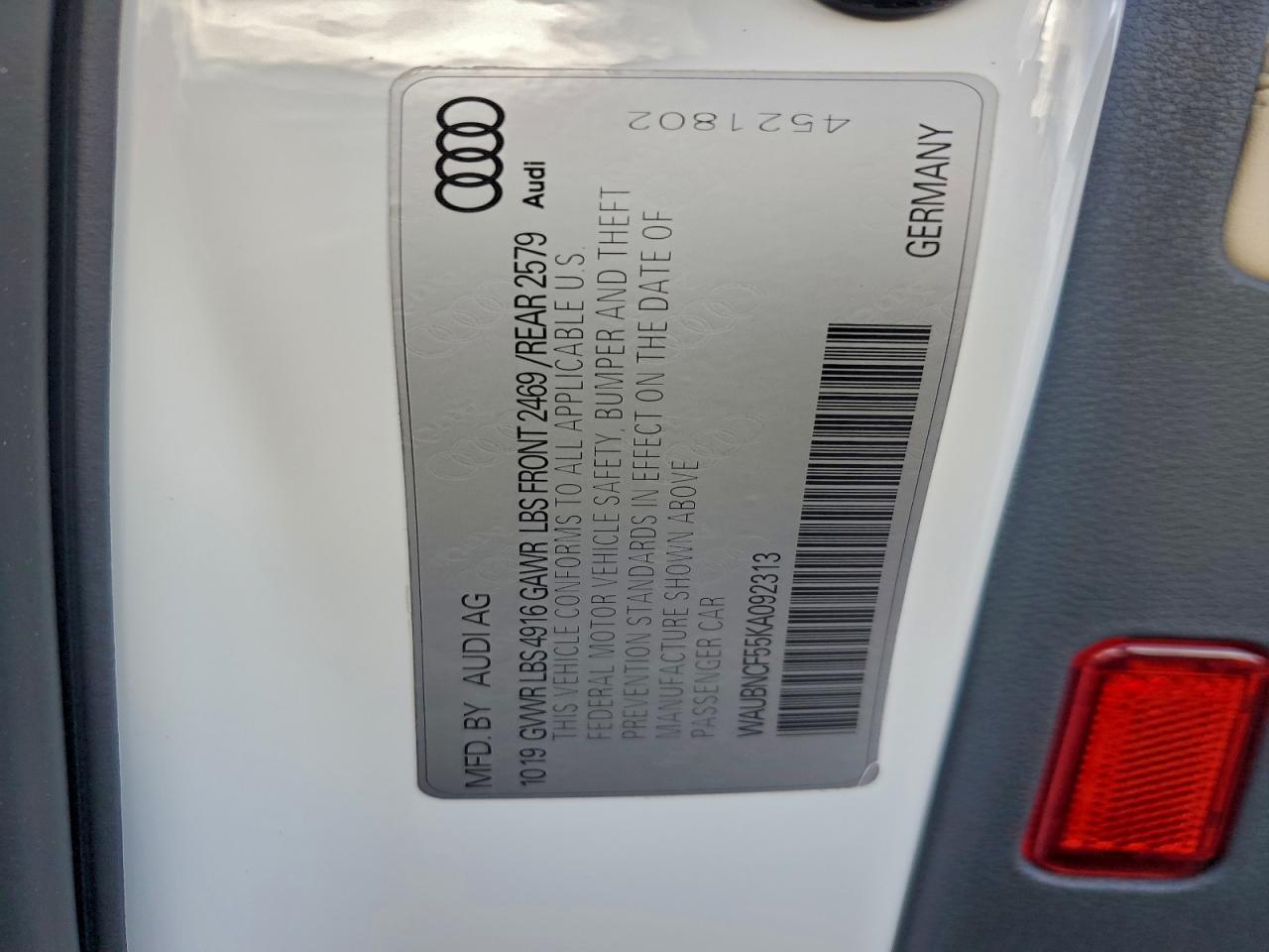 2019 AUDI A5
