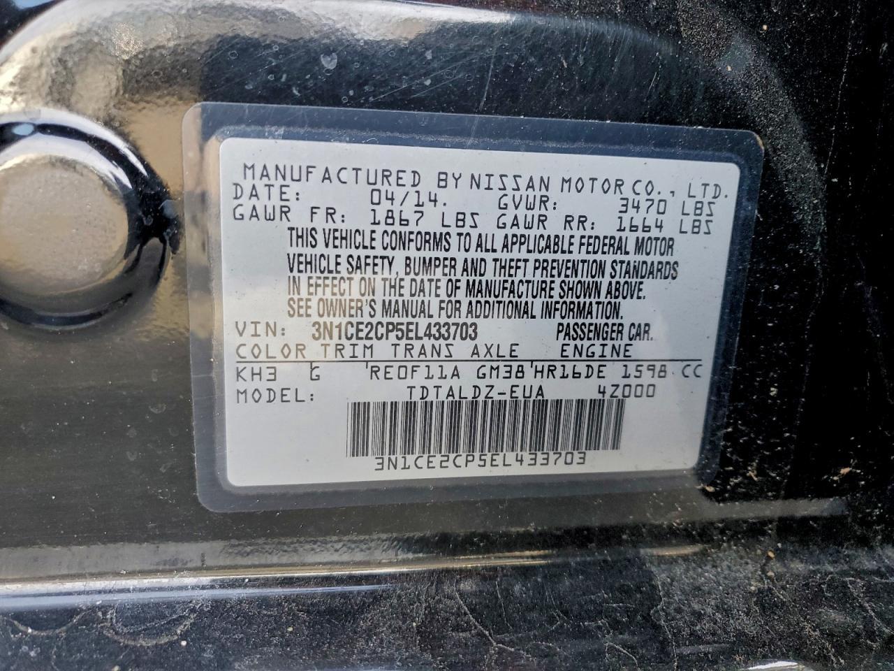 2014 NISSAN Versa Note