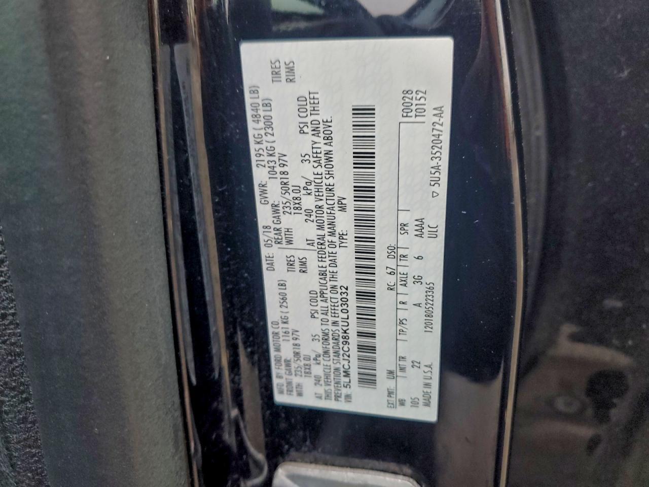 2019 LINCOLN MKC