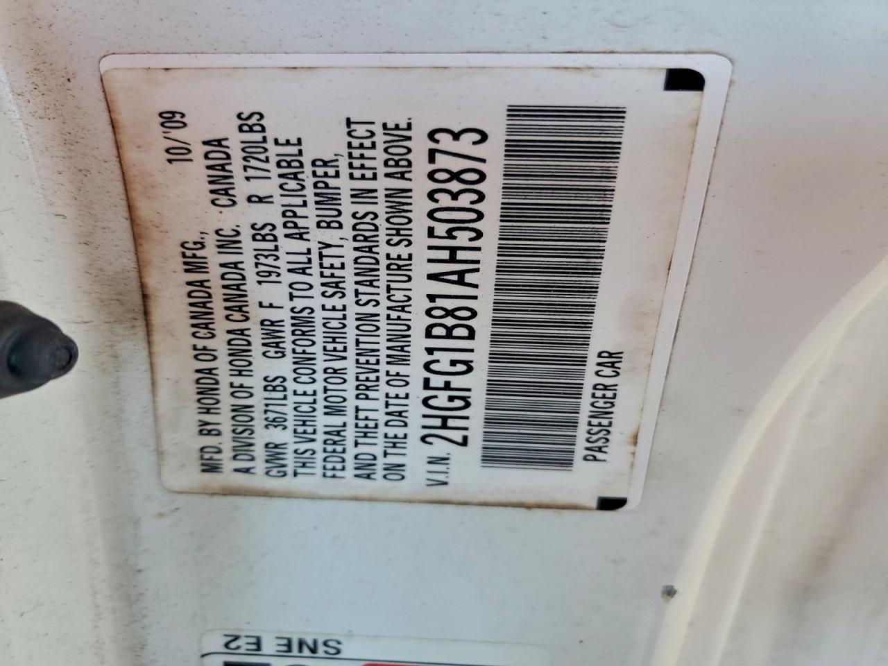 2010 HONDA CIVIC
