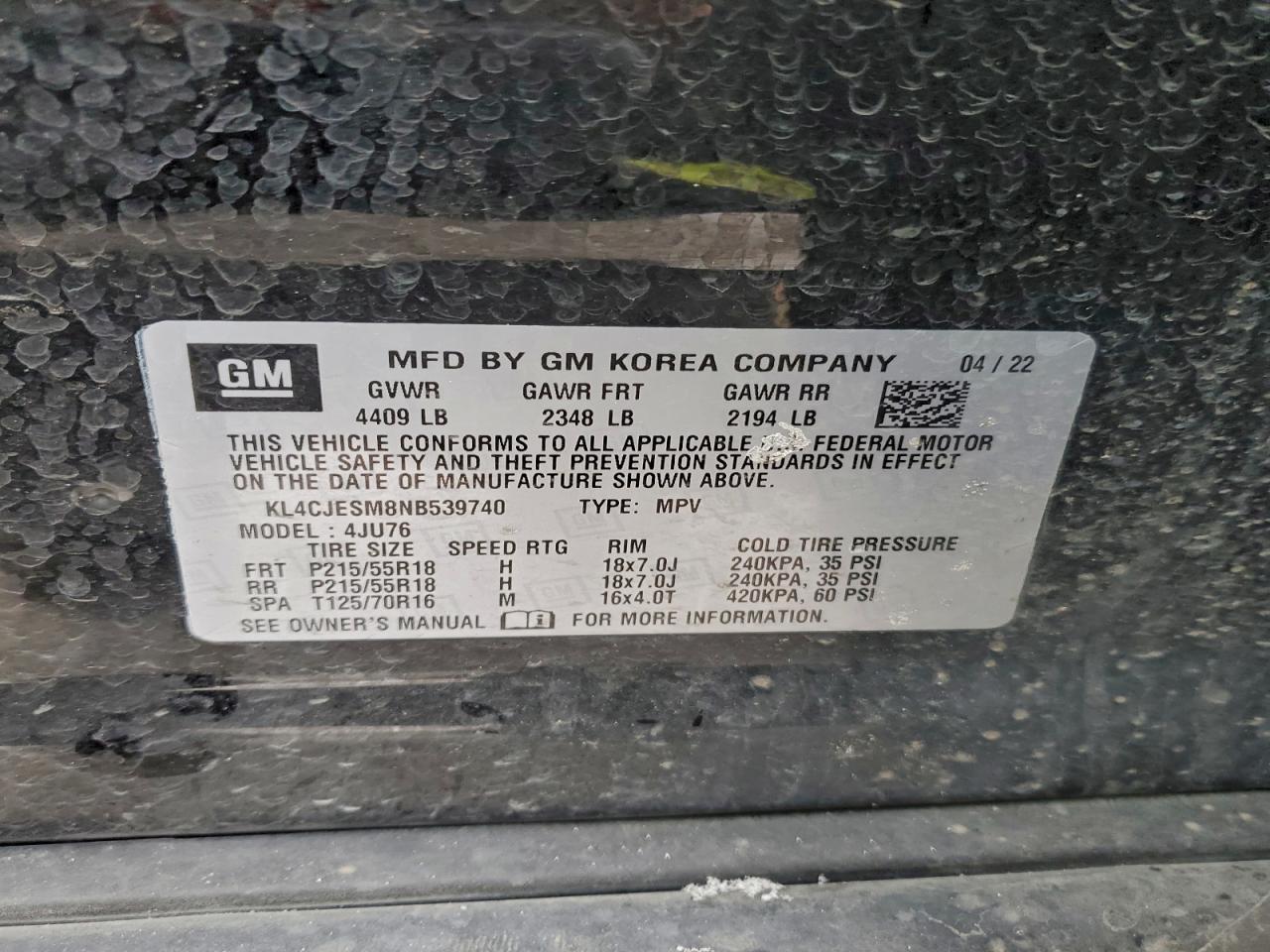 2022 BUICK ENCORE