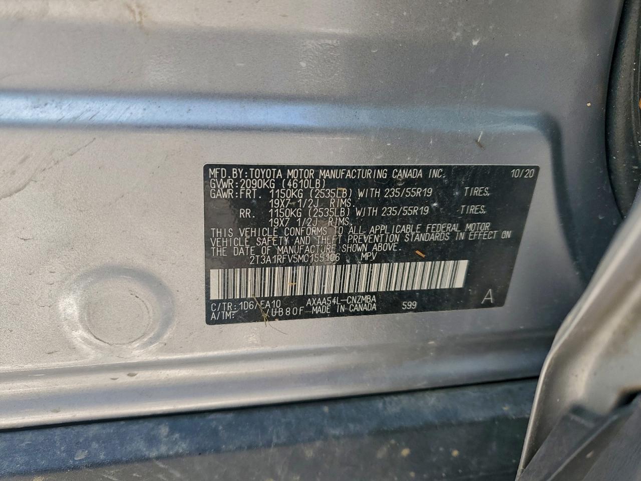 2021 TOYOTA RAV4