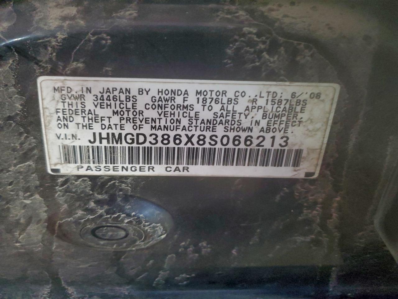 2008 HONDA FIT