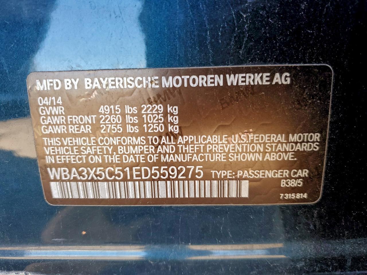 2014 BMW 3 SERIES