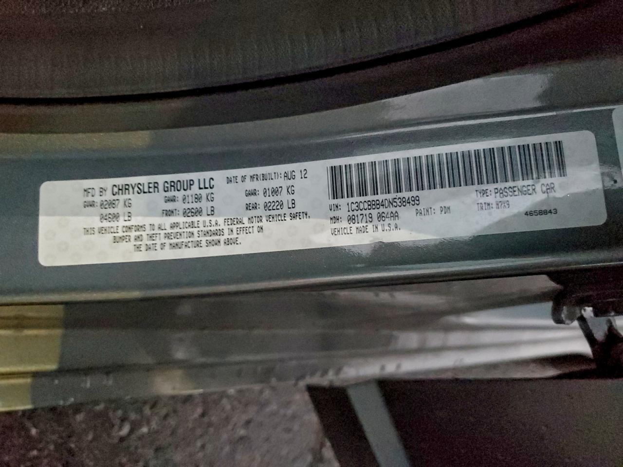 2013 CHRYSLER 200