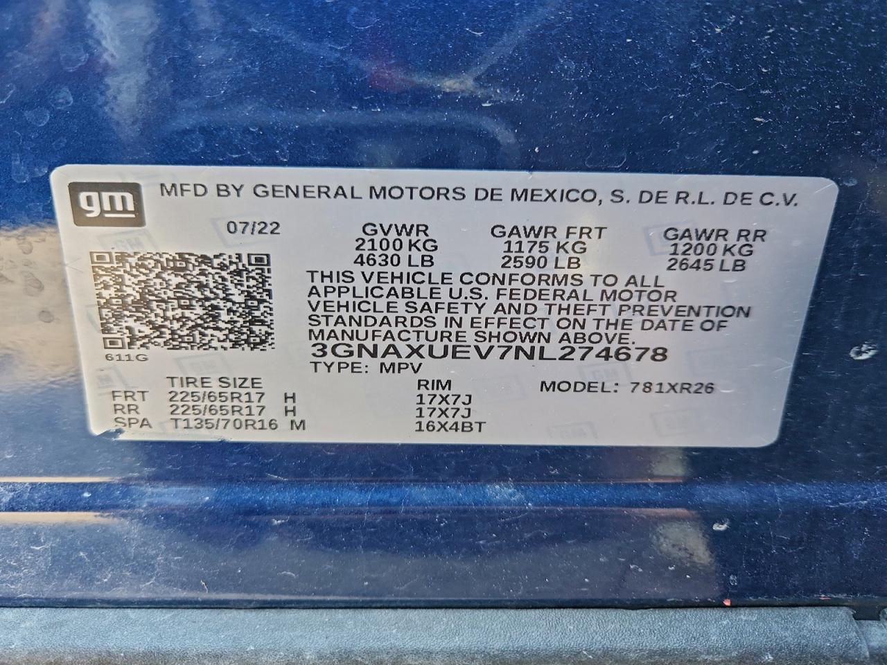 2022 CHEVROLET EQUINOX
