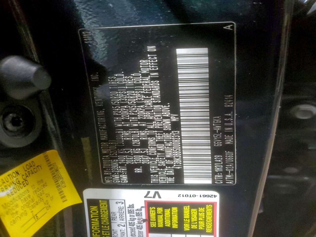 2013 TOYOTA VENZA