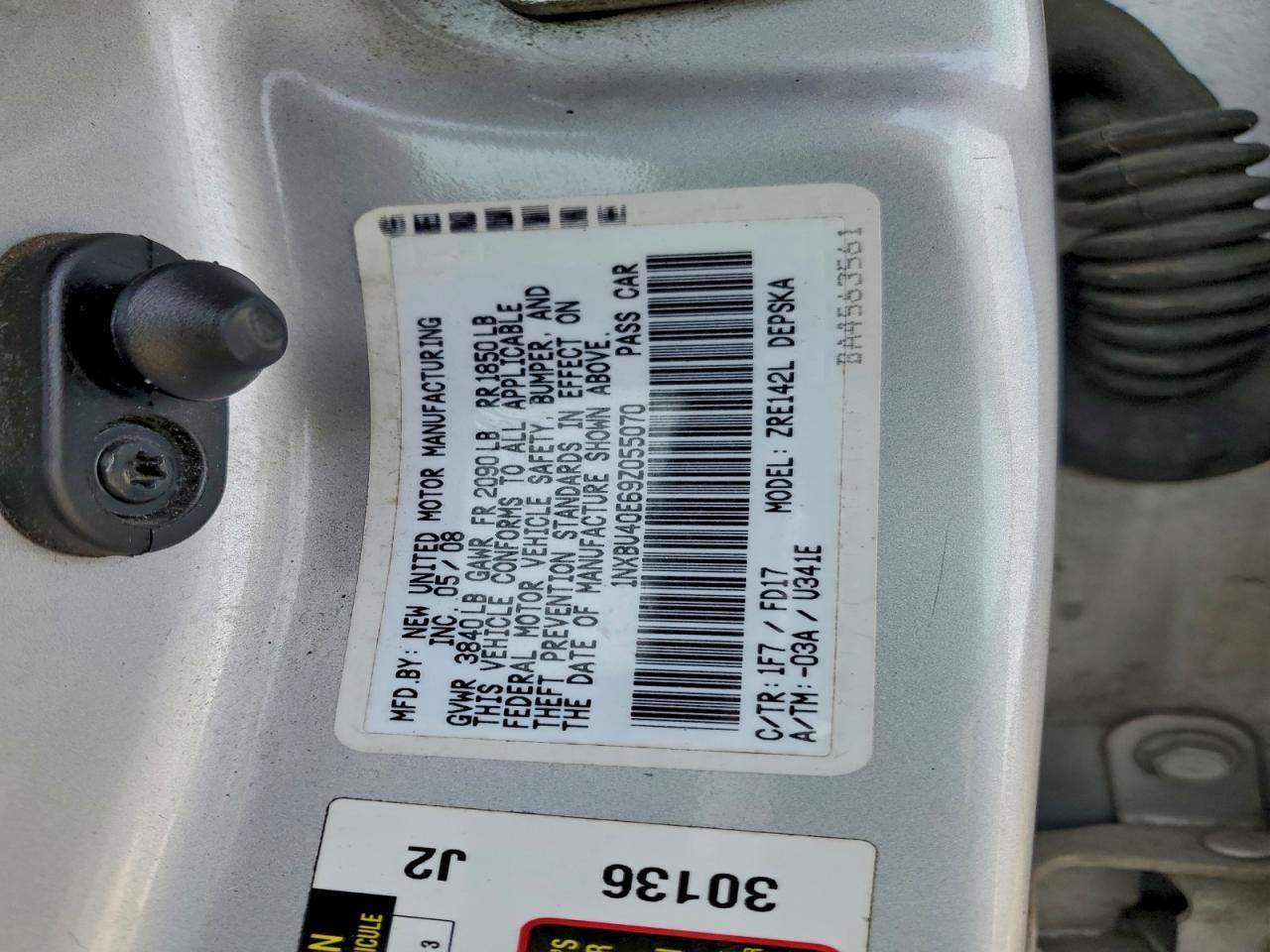 2009 TOYOTA COROLLA