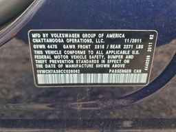 2012 VOLKSWAGEN Passat